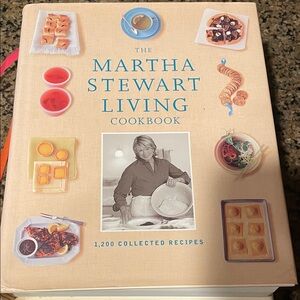 Martha Stewart Living Cookbook - Elegant Cream and Blue